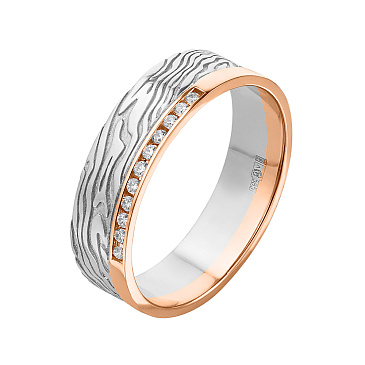 Обручальное кольцо с бриллиантами 921741Б
