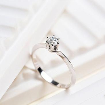 Помолвочное кольцо с бриллиантом 921050Б
