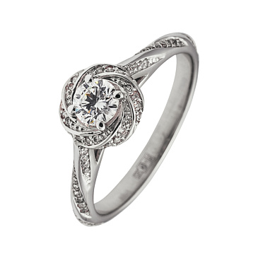 Дизайнерское помолвочное кольцо с бриллиантами 921422Б